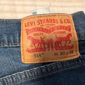 Levi's Blue Slim Straight Jeans Classic Style